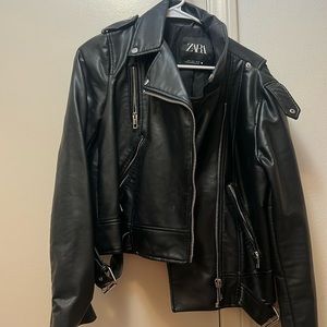 Zara leather jacket